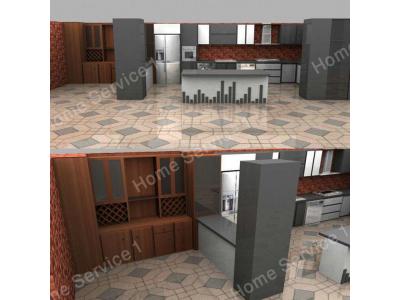 روکش هایگلاس-طراحی اجرای دکوراسیون داخلی  ,  کابینت های آشپزخانه مدرن و کلاسیک 